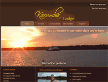 Tablet Screenshot of karumbalodge.com.au